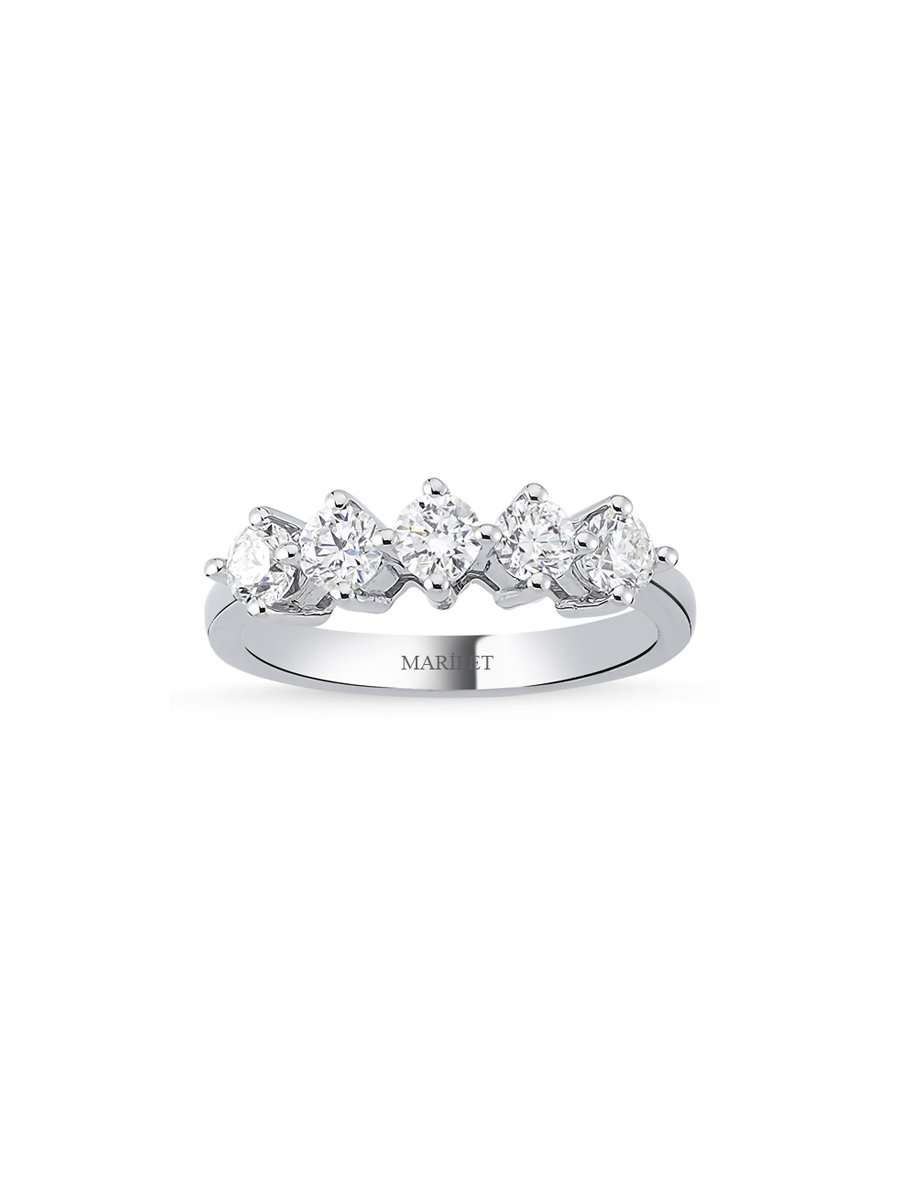 0.60 Karat Pırlanta Beştaş Yüzük