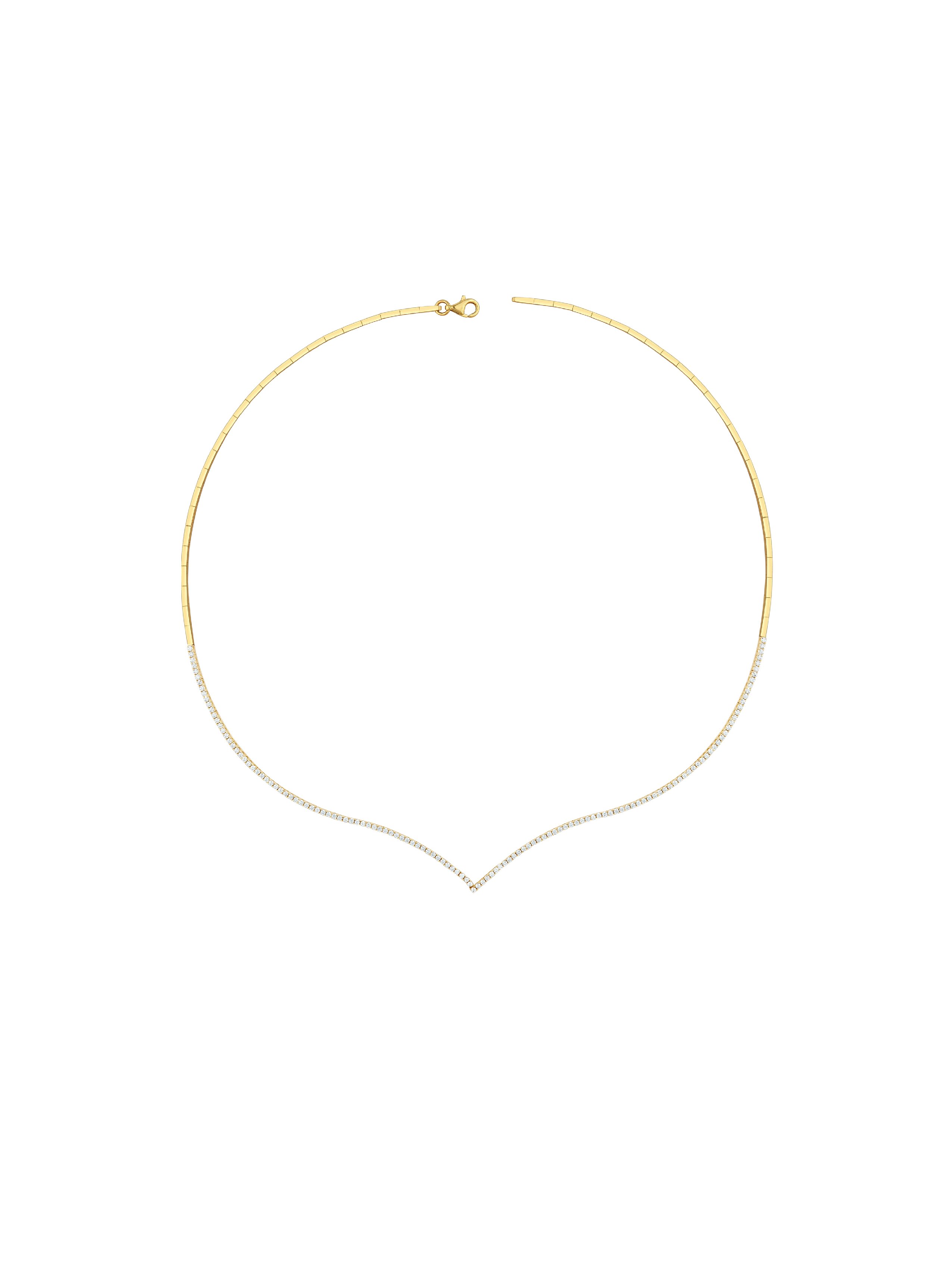 14 Ayar Sarı Tek Sıra Çavuş Su Yolu Gerdanlık