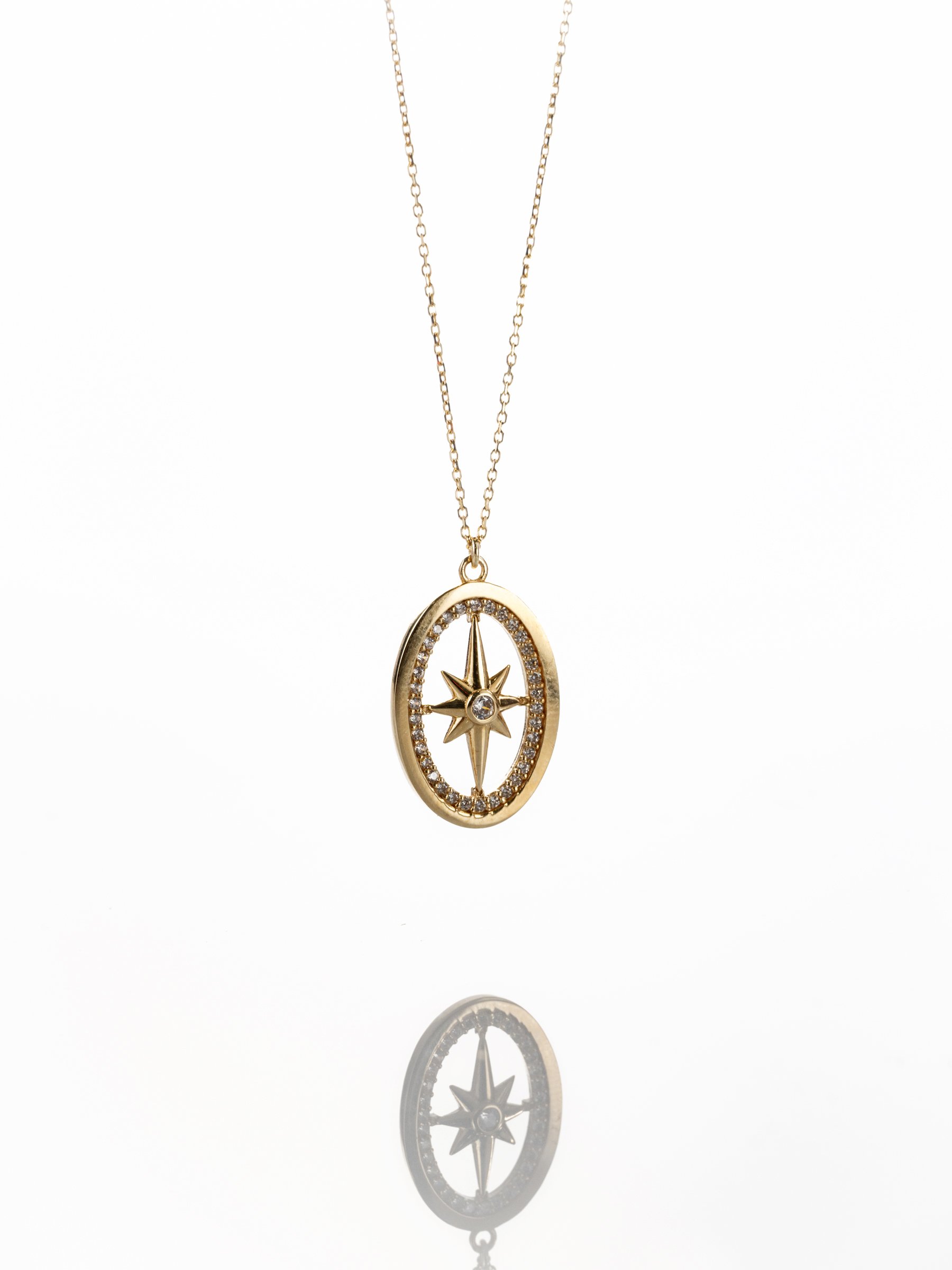 14 Ayar Sirius Yıldızı Kolye