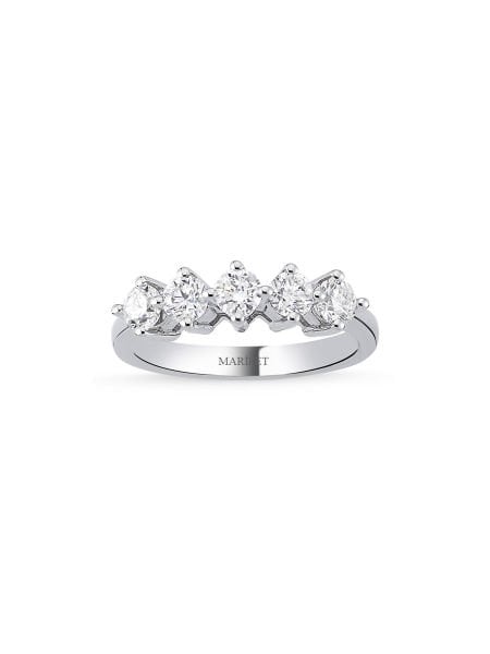 0.60 Karat Pırlanta Beştaş Yüzük