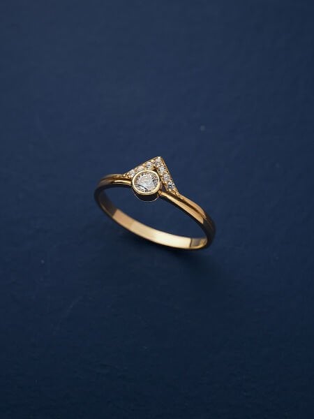 14 Ayar Tasarım Fantezi Yüzük