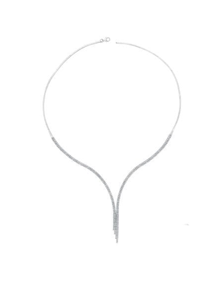 14 Ayar Beyaz İki Sıra Su Yolu Gerdanlık