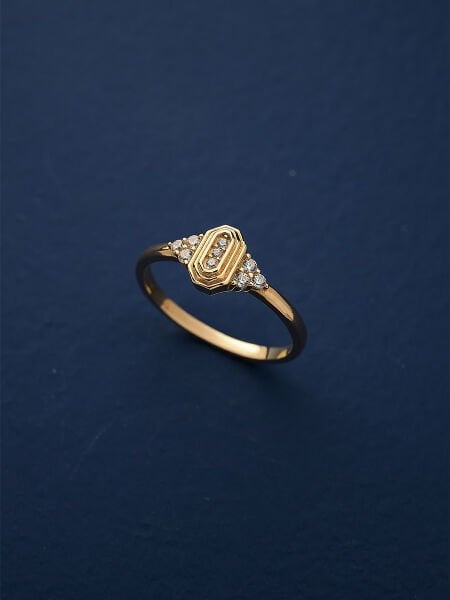 14 Ayar Tasarım Fantezi Yüzük