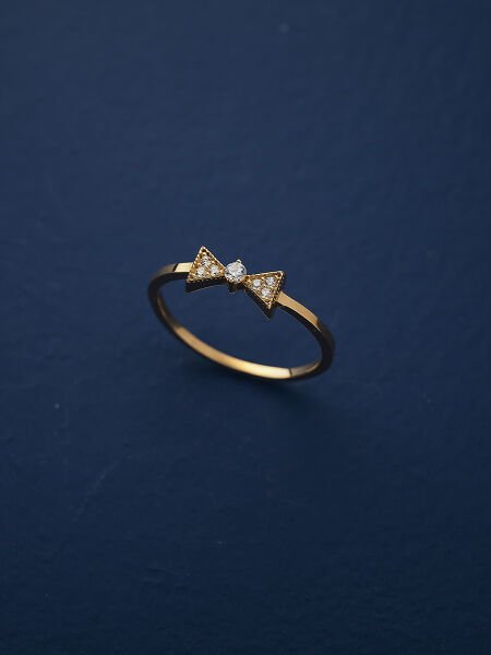 14 Ayar Tasarım Fantezi Yüzük