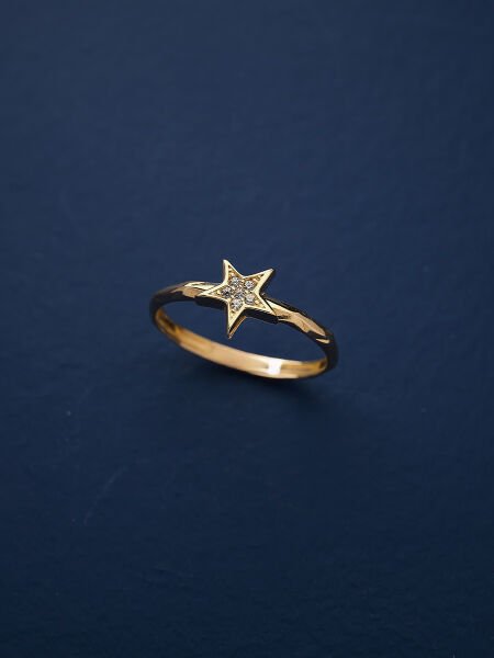 14 Ayar Tasarım Fantezi Yüzük