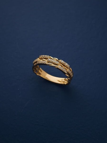 14 Ayar Tasarım Fantezi Yüzük