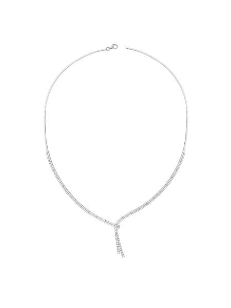 14 Ayar Beyaz İki Sıra Damla Su Yolu Gerdanlık