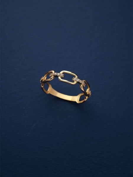 14 Ayar Tasarım Fantezi Yüzük