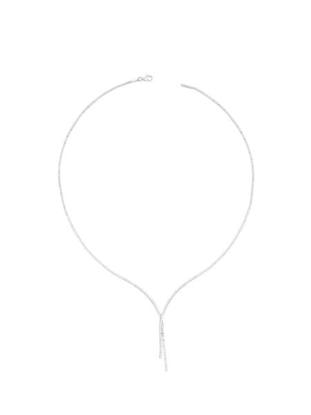 14 Ayar Beyaz Tek Sıra Atkı Su Yolu Gerdanlık