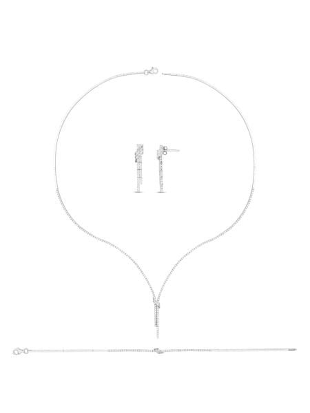 14 Ayar Beyaz Tek Sıra Sallantılı Su Yolu Gerdanlık