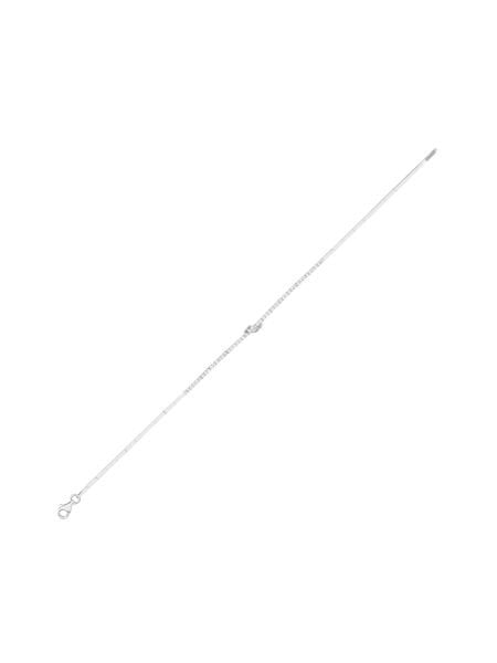 14 Ayar Beyaz Tek Sıra Sallantılı Su Yolu Bileklik