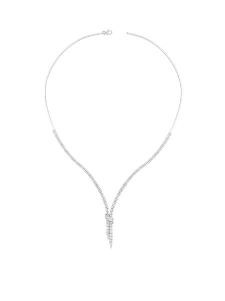 14 Ayar Beyaz İki Sıra Sallantılı Su Yolu Gerdanlık