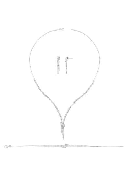 14 Ayar Beyaz İki Sıra Sallantılı Su Yolu Gerdanlık