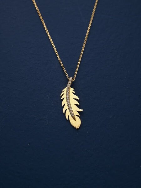 14 Ayar Tasarım Kolye