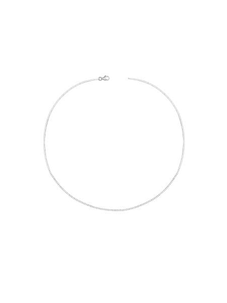 14 Ayar Beyaz Tek Sıra Dolunay Su Yolu Gerdanlık