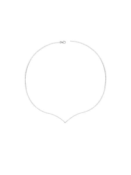 14 Ayar Beyaz Tek Sıra Çavuş Su Yolu Gerdanlık