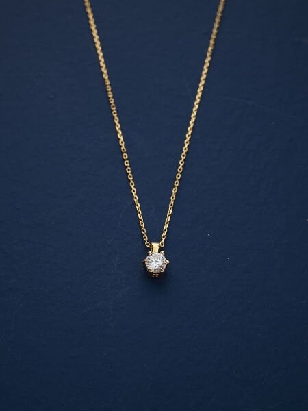 14 Ayar Tektaş Kolye