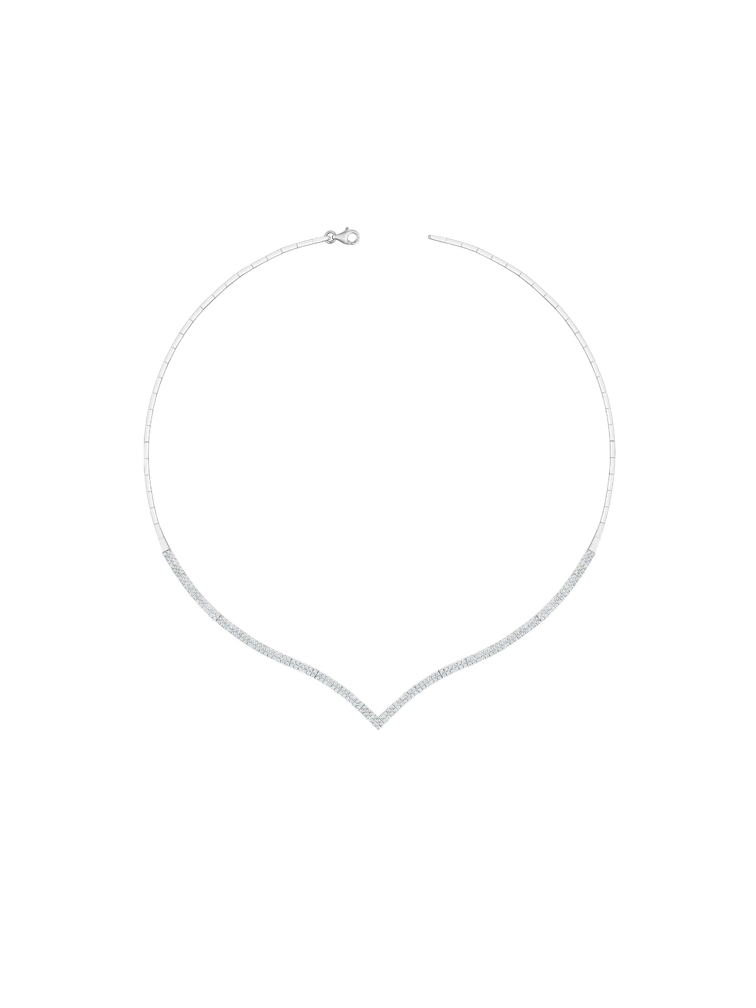 14 Ayar Beyaz İki Sıra Çavuş Su Yolu Gerdanlık