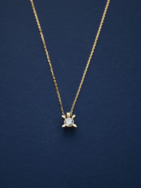 14 Ayar Tektaş Kolye