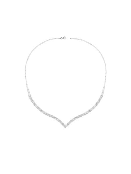 14 Ayar Beyaz Üç Sıra Çavuş Su Yolu Gerdanlık