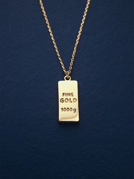 14 Ayar Külçe Kolye