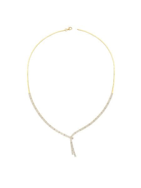 14 Ayar Sarı İki Sıra Damla Su Yolu Gerdanlık