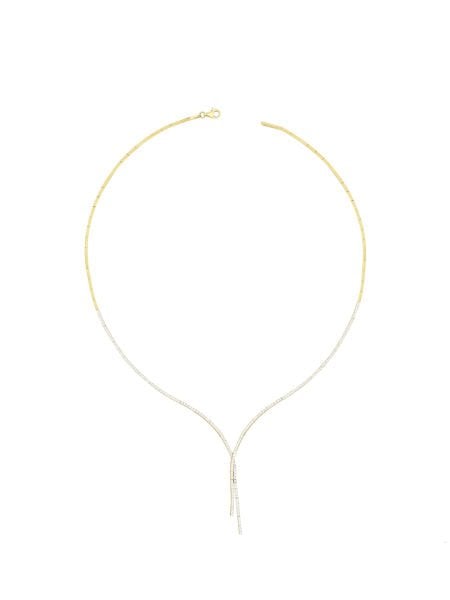 14 Ayar Sarı Tek Sıra Atkı Su Yolu Gerdanlık