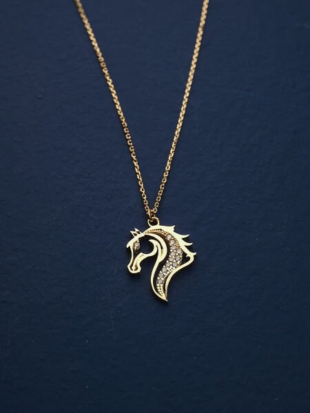14 Ayar Hayvan Figürlü Kolye