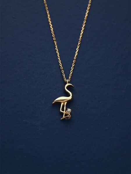 14 Ayar Hayvan Figürlü Kolye