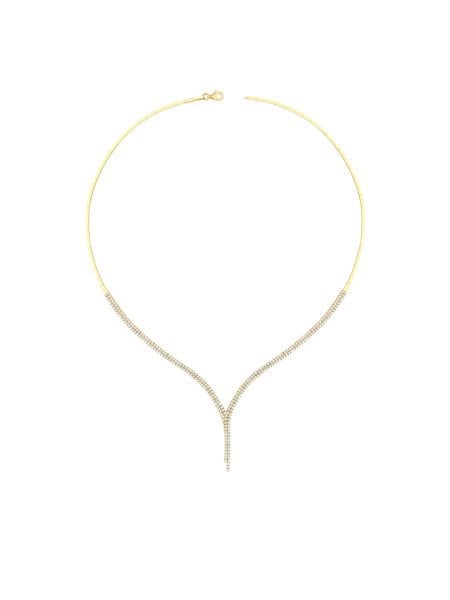 14 Ayar Sarı İki Sıra Sapan Su Yolu Gerdanlık