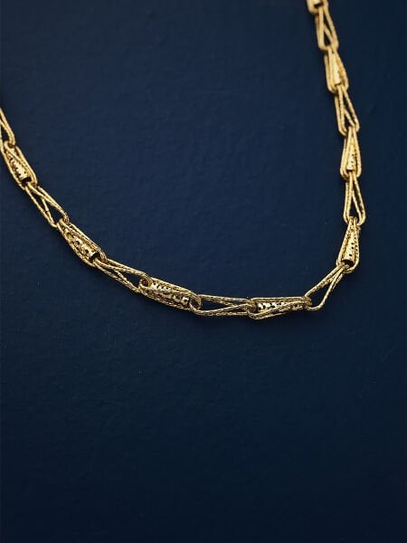 14 Ayar Tasarım Zincir Kolye