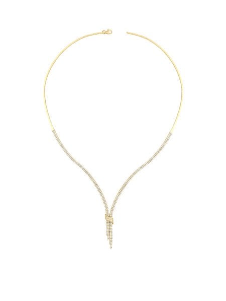 14 Ayar Sarı İki Sıra Sallantılı Su Yolu Gerdanlık