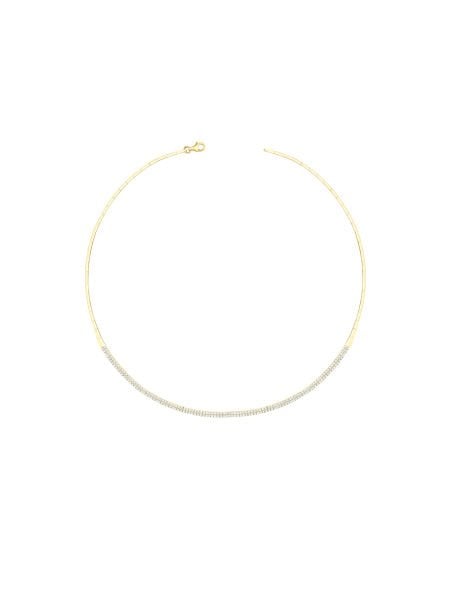 14 Ayar Sarı İki Sıra Dolunay Su Yolu Gerdanlık