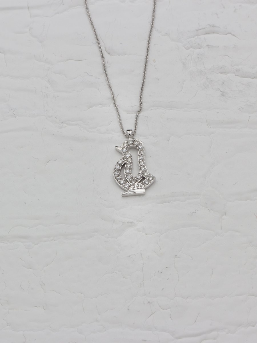 Penguen Pırlanta Kolye