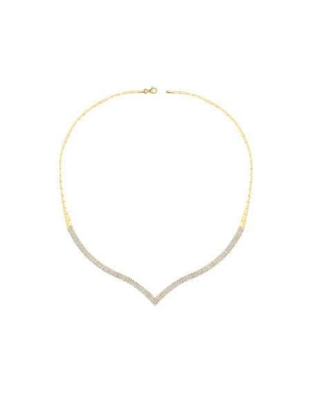 14 Ayar Sarı Üç Sıra Çavuş Su Yolu Gerdanlık