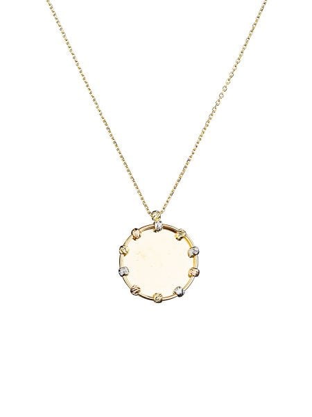 14 Ayar Dorikalı Plaka Kolye