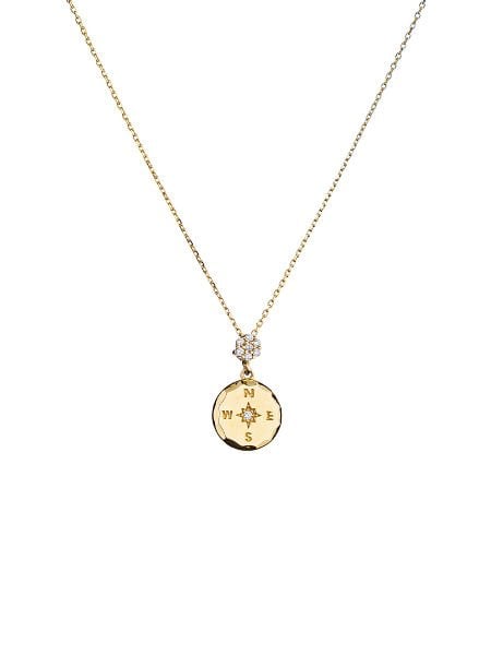 14 Ayar Pusula Kolye