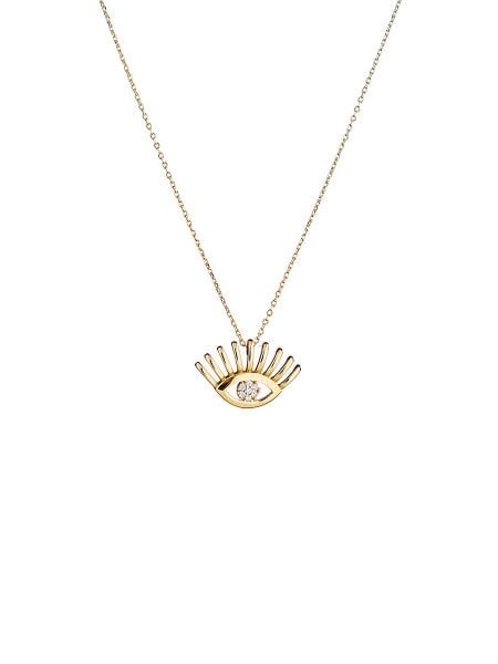 14 Ayar Taşlı Göz Kolye