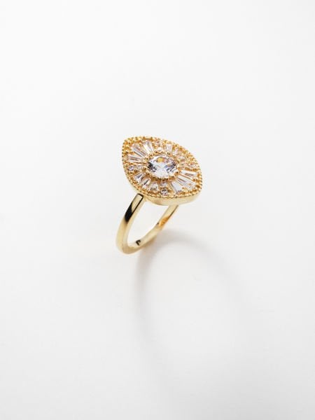 14 Ayar Tasarım Fantezi Yüzük