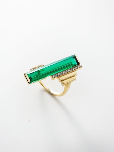 14 Ayar Tasarım Fantezi Yüzük