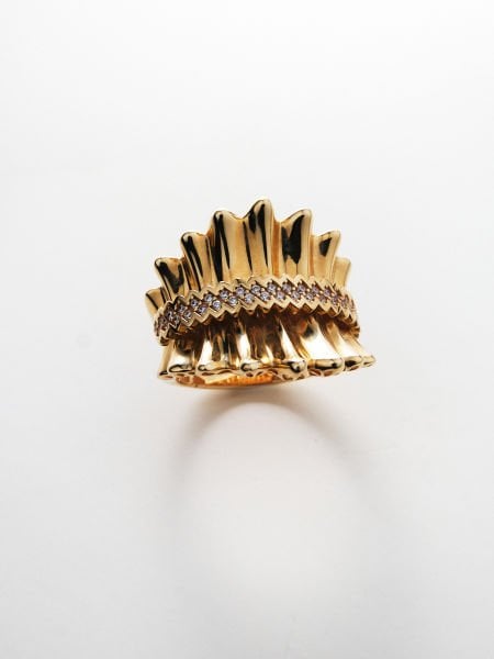 14 Ayar Tasarım Fantezi Yüzük