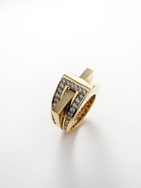 14 Ayar Tasarım Fantezi Yüzük