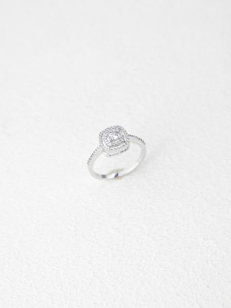 14 Ayar Beyaz Taşlı Yüzük