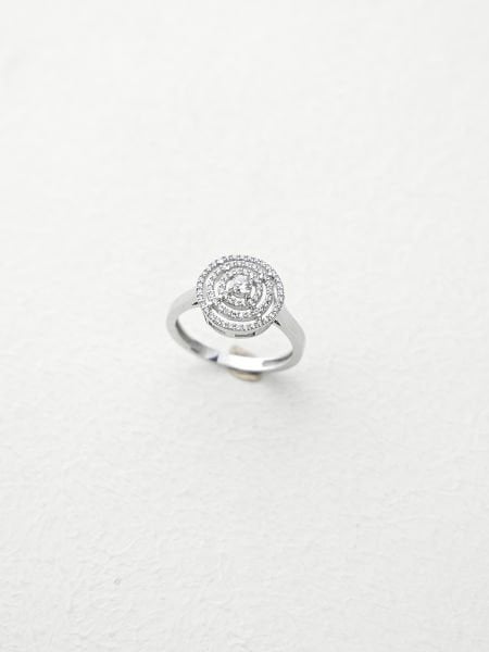 14 Ayar Beyaz Taşlı Yüzük