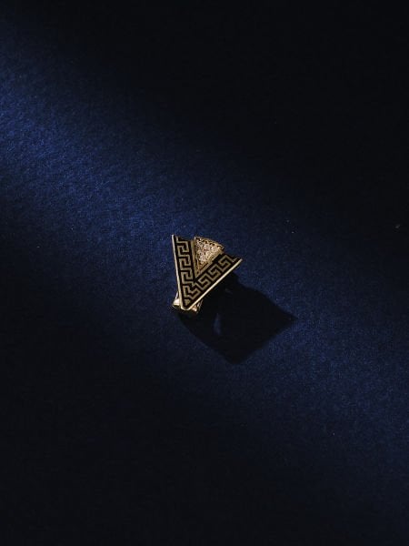 14 Ayar Siyah Greek Bileklik Charm