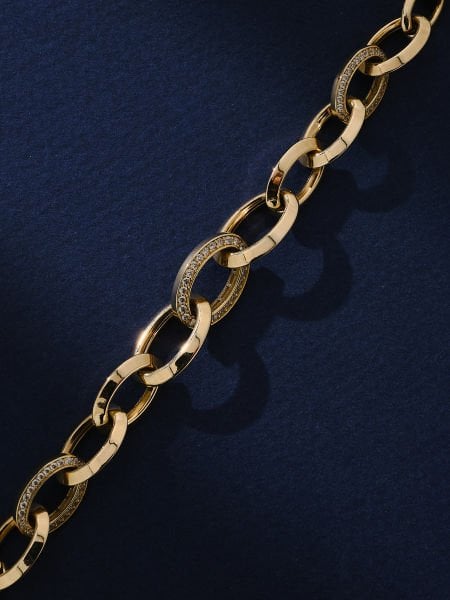 14 Ayar Taşlı İtalyan Bileklik