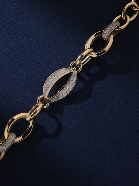 14 Ayar Taşlı İtalyan Bileklik