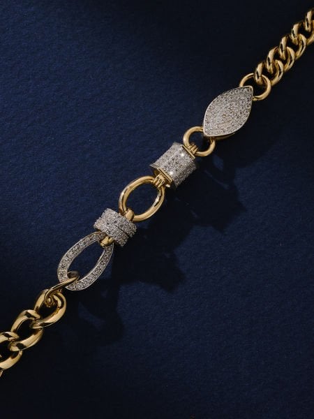 14 Ayar Taşlı İtalyan Bileklik