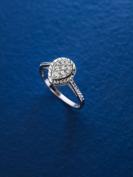 0.13 Karat Pırlanta Coronet Yüzük