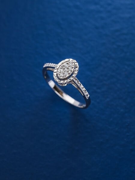 0.06 Karat Pırlanta Coronet Yüzük